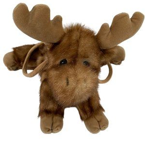 Bearington Moose Tracks Fur Purse Realistic Handbag Plush Toy Teddy Animal